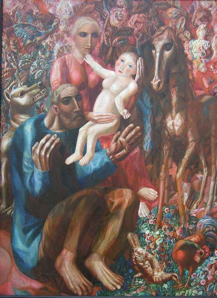 Pavel Filonov A Peasant Family